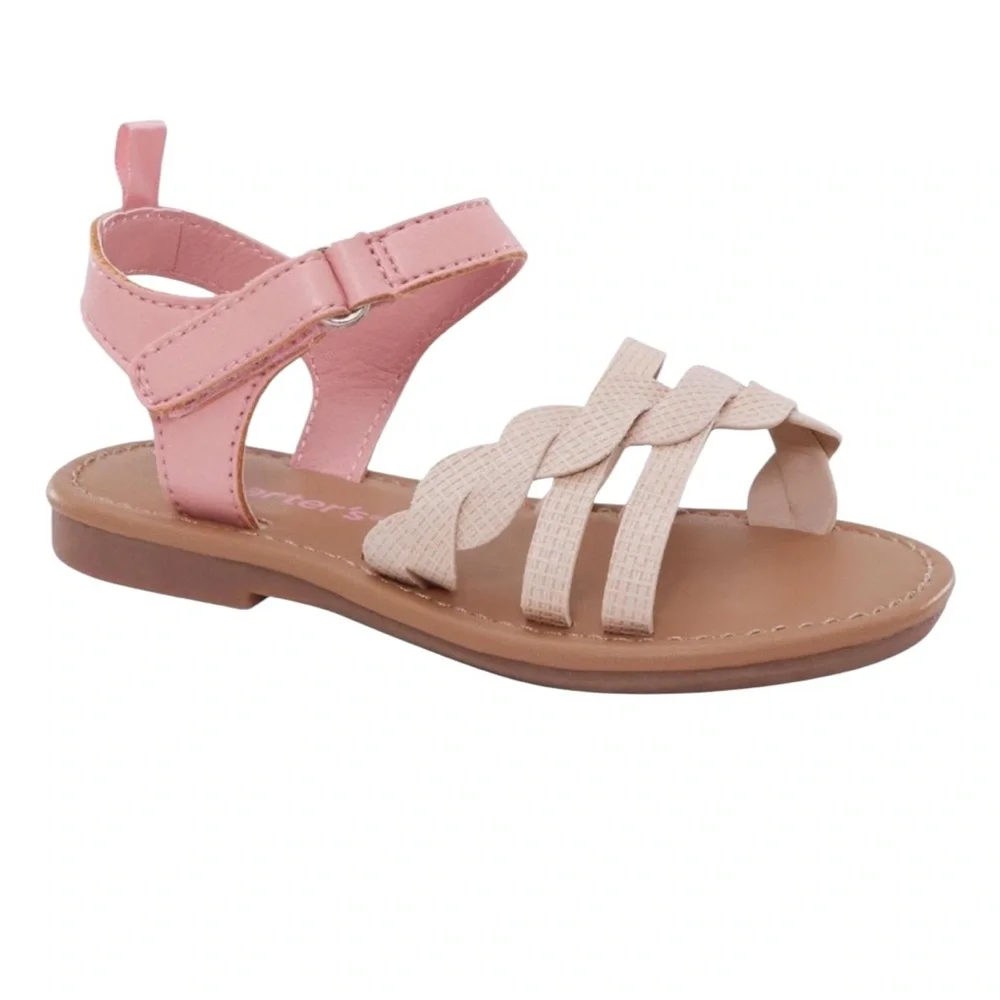 NWT Carter's Baby‎ Girls Denali Light Pink Sandals Summer Vacation Resort